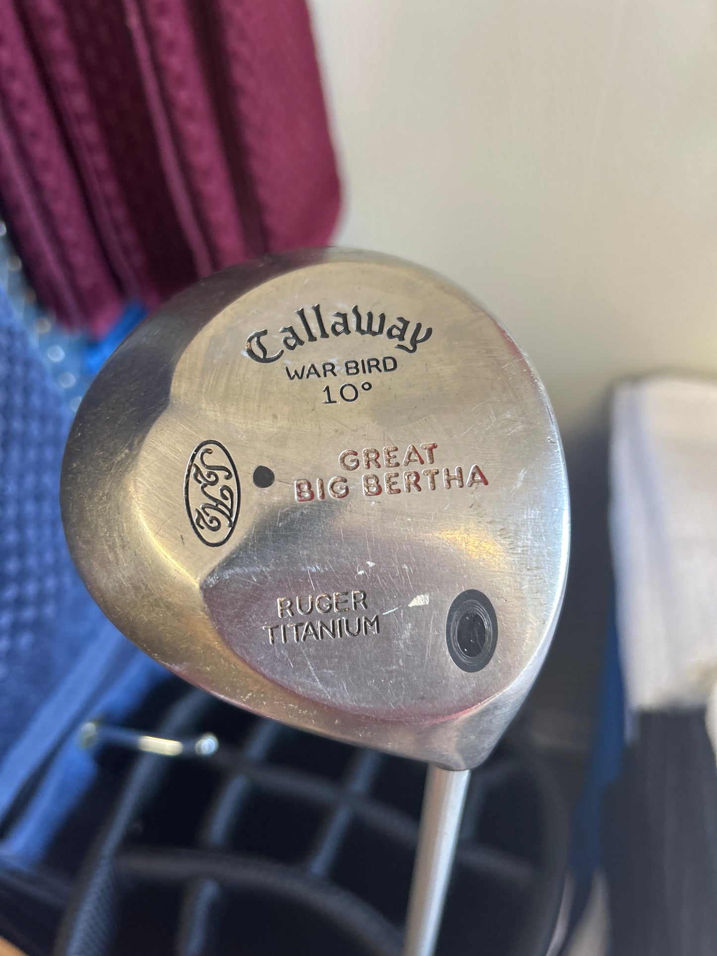 Callaway War Bird Great Big Bertha Driver 10° Ruger Titanium BB UL Firm Flex R RH