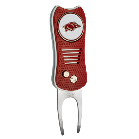 NCAA Switchblade Divot Repair Tool - Arkansas Razorbacks