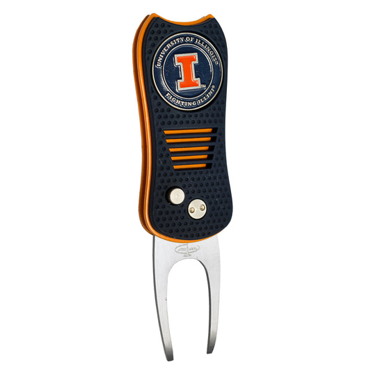 NCAA Switchblade Divot Repair Tool - Illinois Fighting Illini