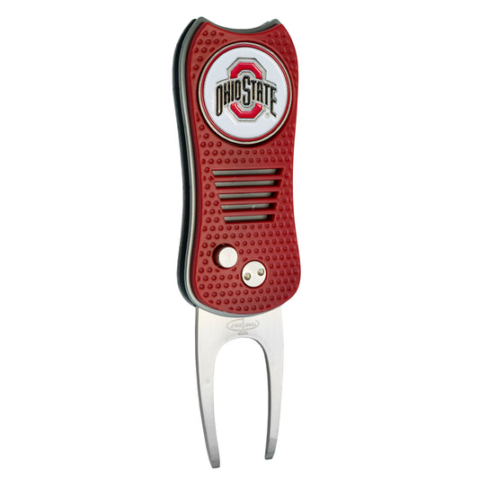 NCAA Switchblade Divot Repair Tool - Ohio State Buckeyes
