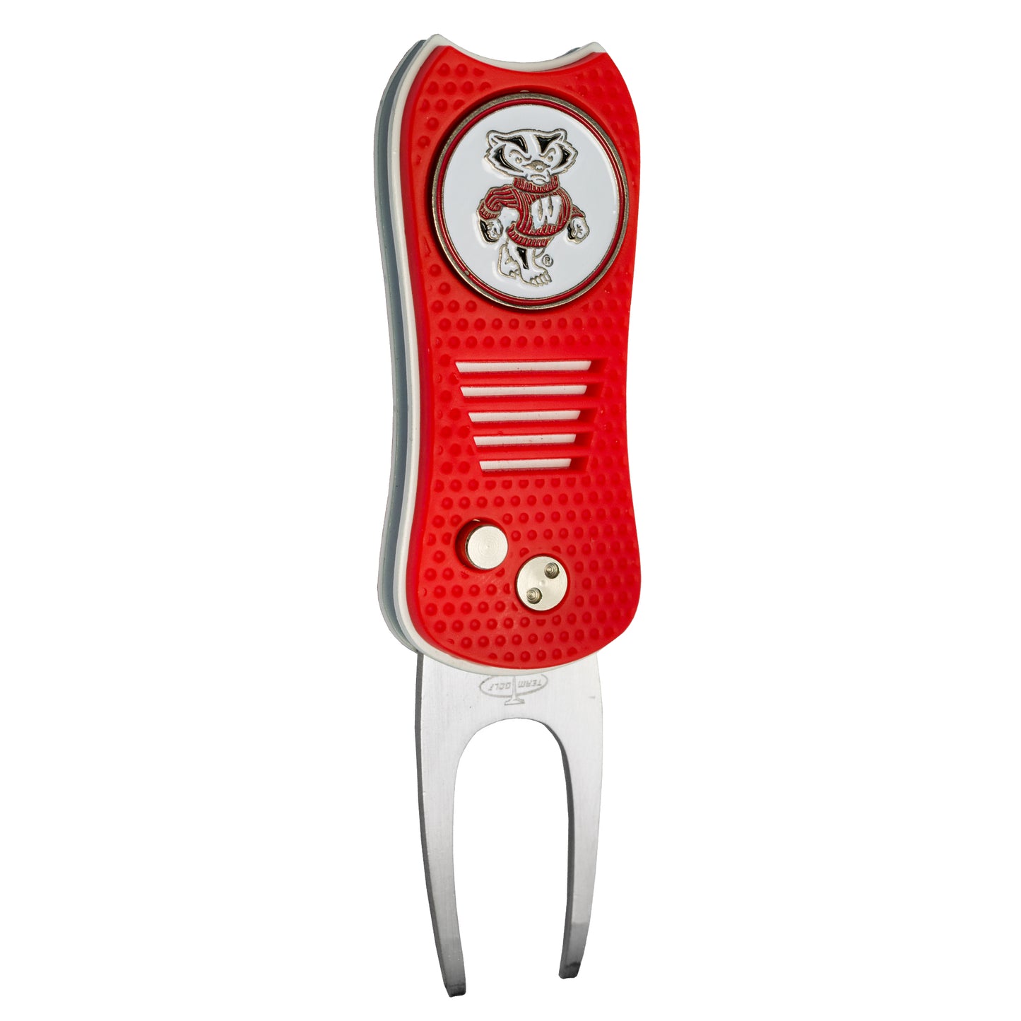 NCAA Switchblade Divot Repair Tool - Wisconsin Badgers