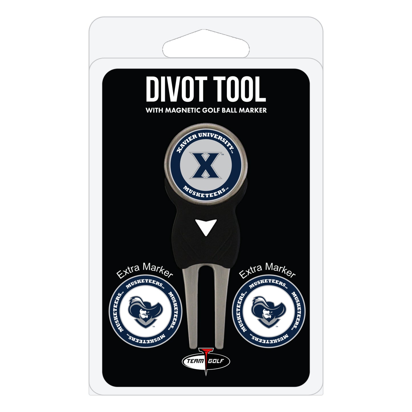 NCAA personalized golf divot tool - xavier musketeers