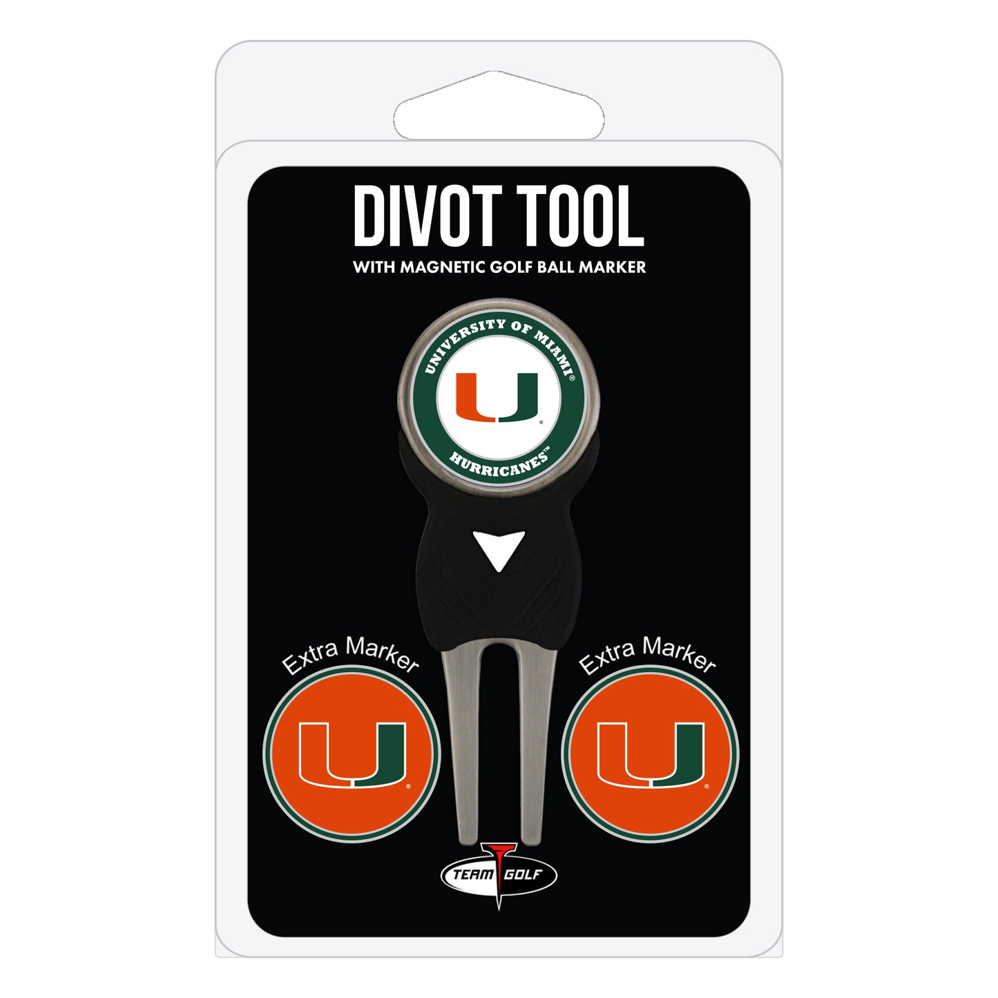 NCAA personalized golf divot tool - miami hurricanes
