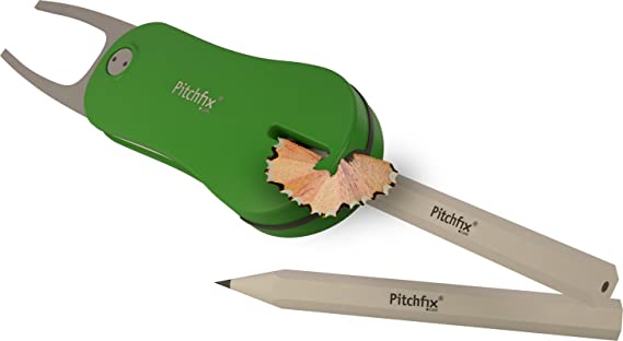 Pitchfix Switchblade Divot Tool Hybrid 2.0 with Removable Ball Marker (Green/White)