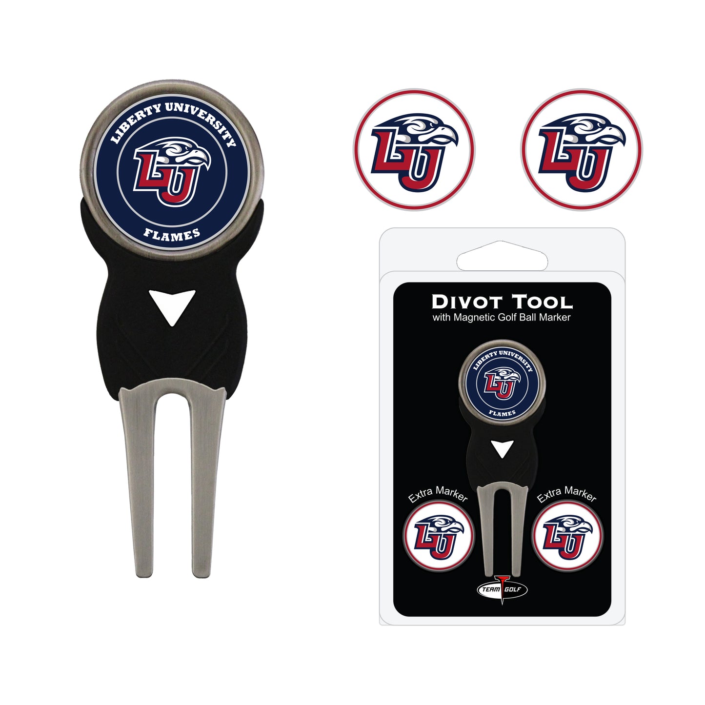 NCAA personalized divot tool - liberty flames