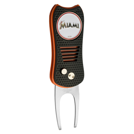 MLB Switchblade Golf Divot Tool - Miami Marlins