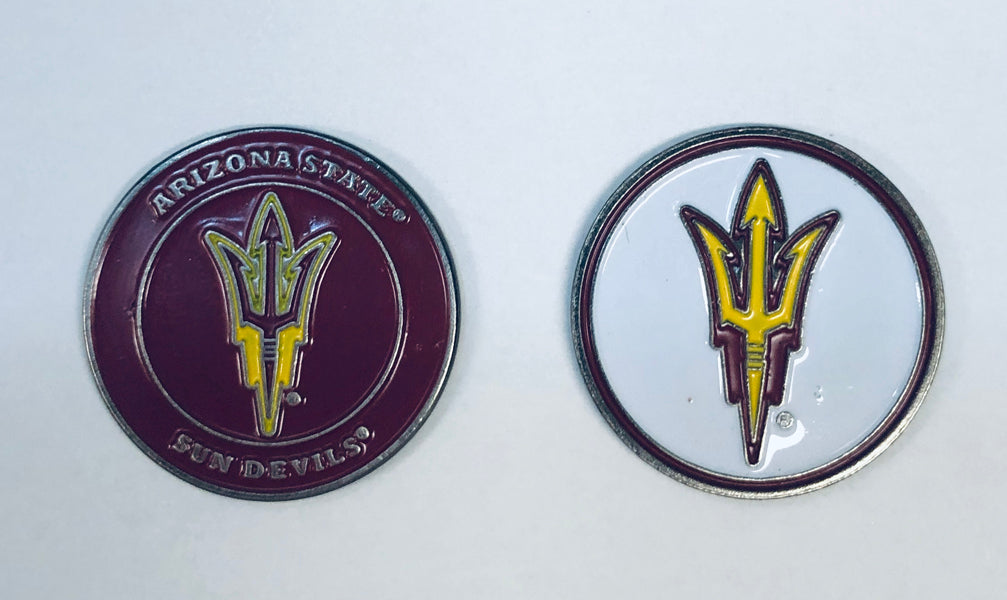 Premium Quality NCAA Golf Ball Marker Hat Clip (Arizona State Sun Devils)