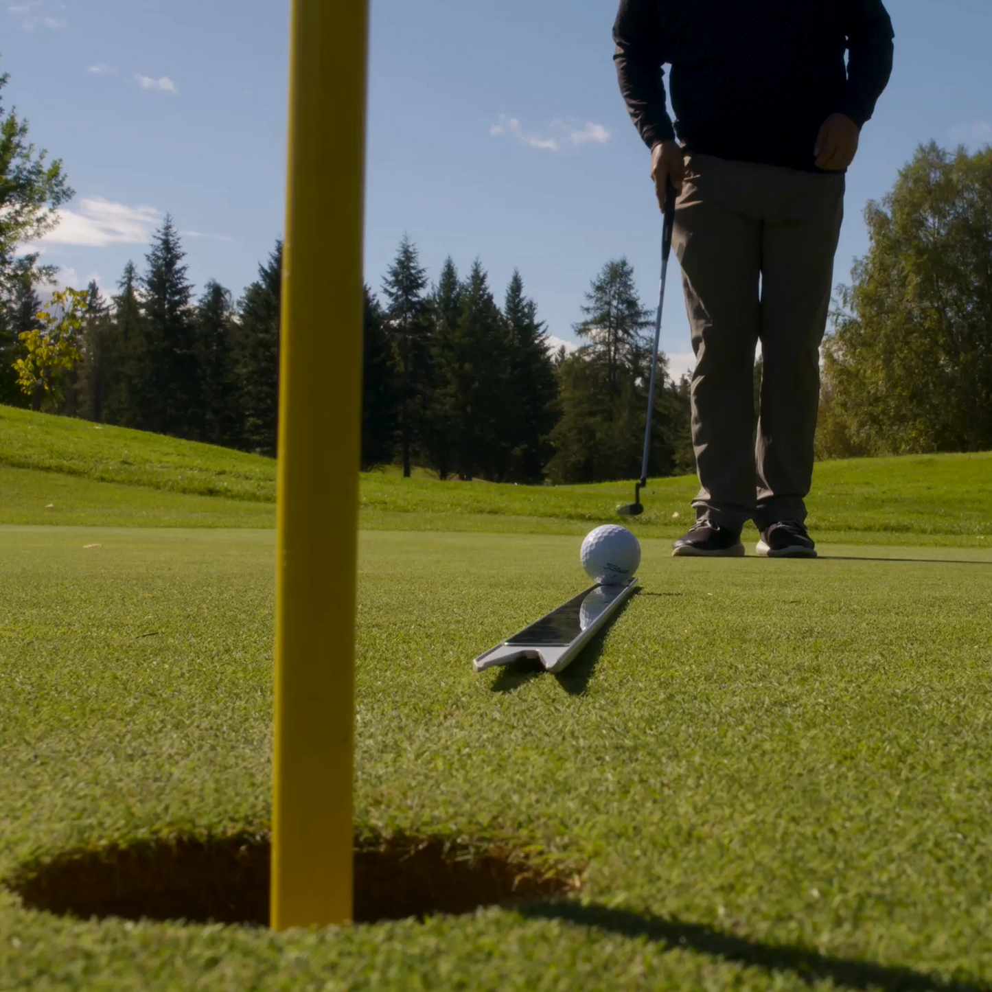 Phone Mounted Golf Alignment Sticks - Scratch Stick