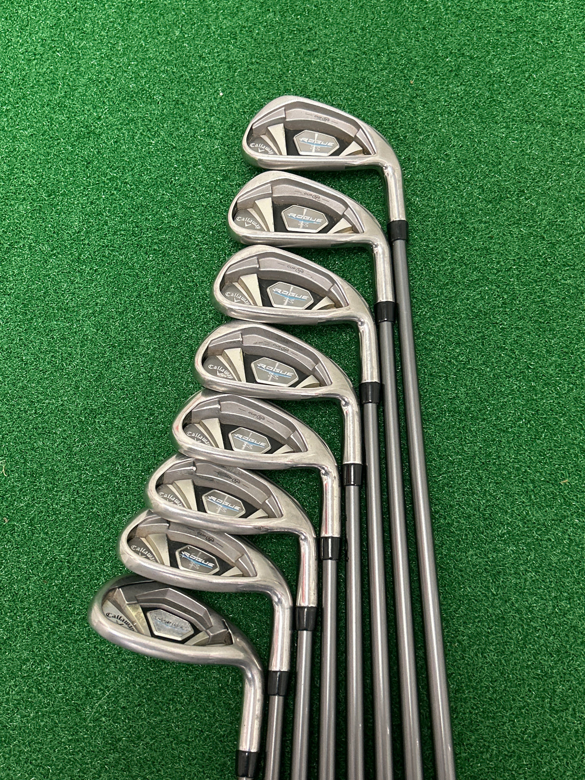 Callaway Rogue X Iron Set 6–9, PW, AW, GW, LW (8 clubs) Reg. Flex RH