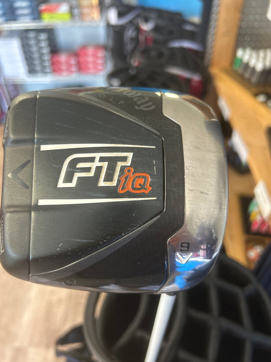 Callaway FT-iQ Driver 9° loft- Reg. Flex graphite shaft RH