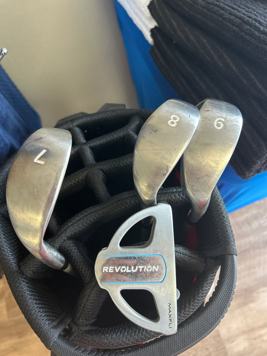 Maxfli Revolution Partial Ladies Iron Set + Putter
6, 7, 8 irons + putter — 4 clubs RH
