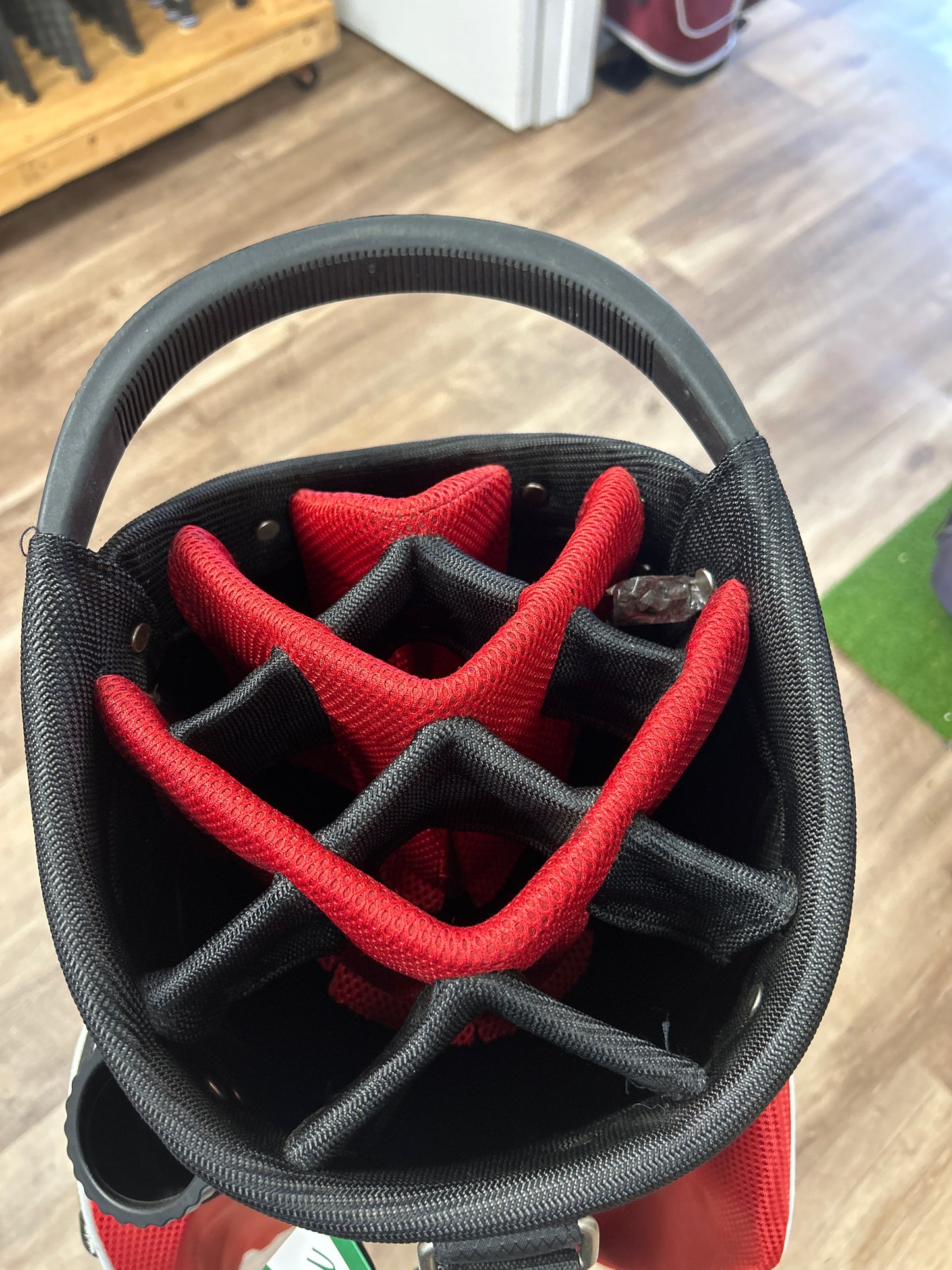 NEW McGregor TOURNEY Cart Bag Lightweight Red&Black