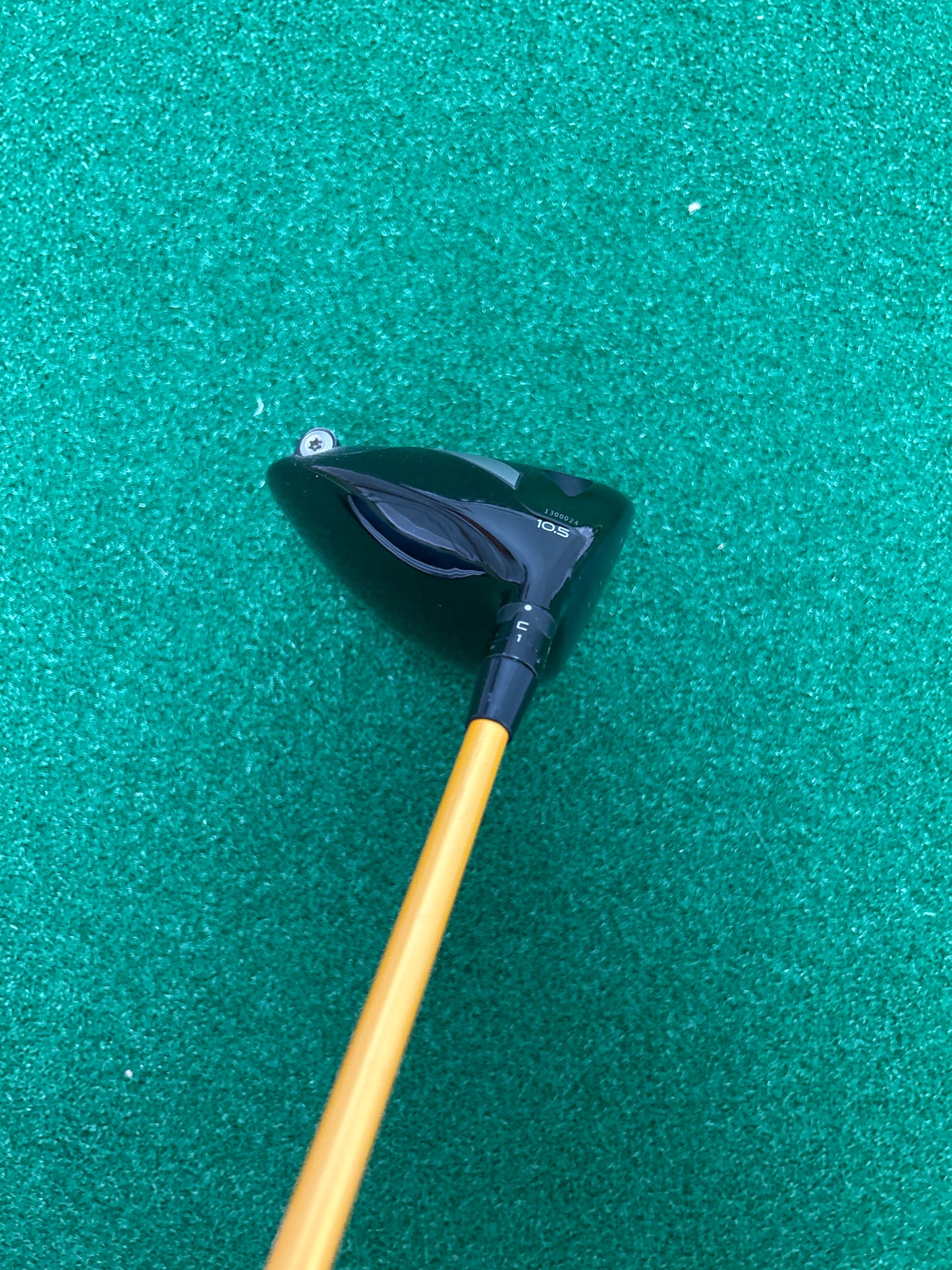 Titleist TS3 10.5° driver with a UST Mamiya Proforce V2 69 Series RH.  NOTE- DENT ON CROW NEAR TOE