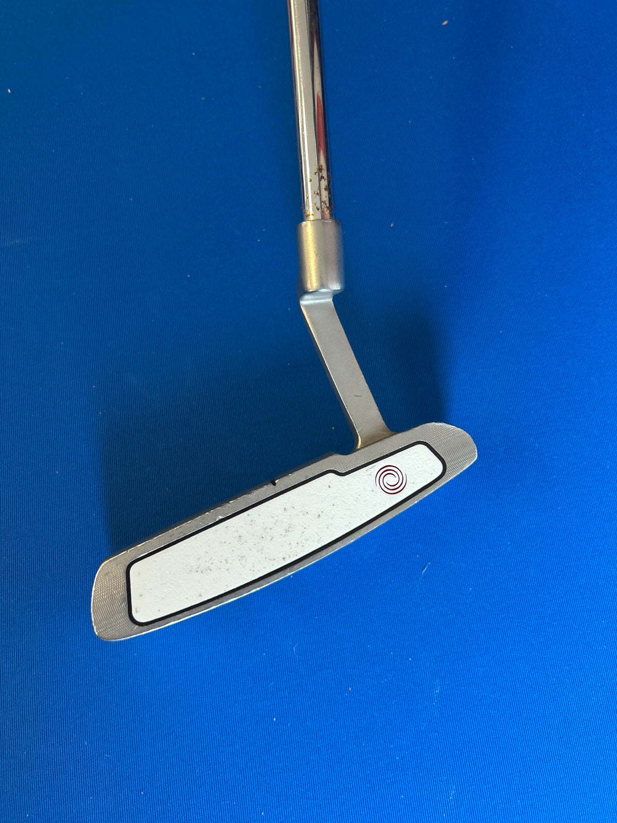 White Hot Pro #1 blade putter with the original White Hot insert and a SuperStroke grip.