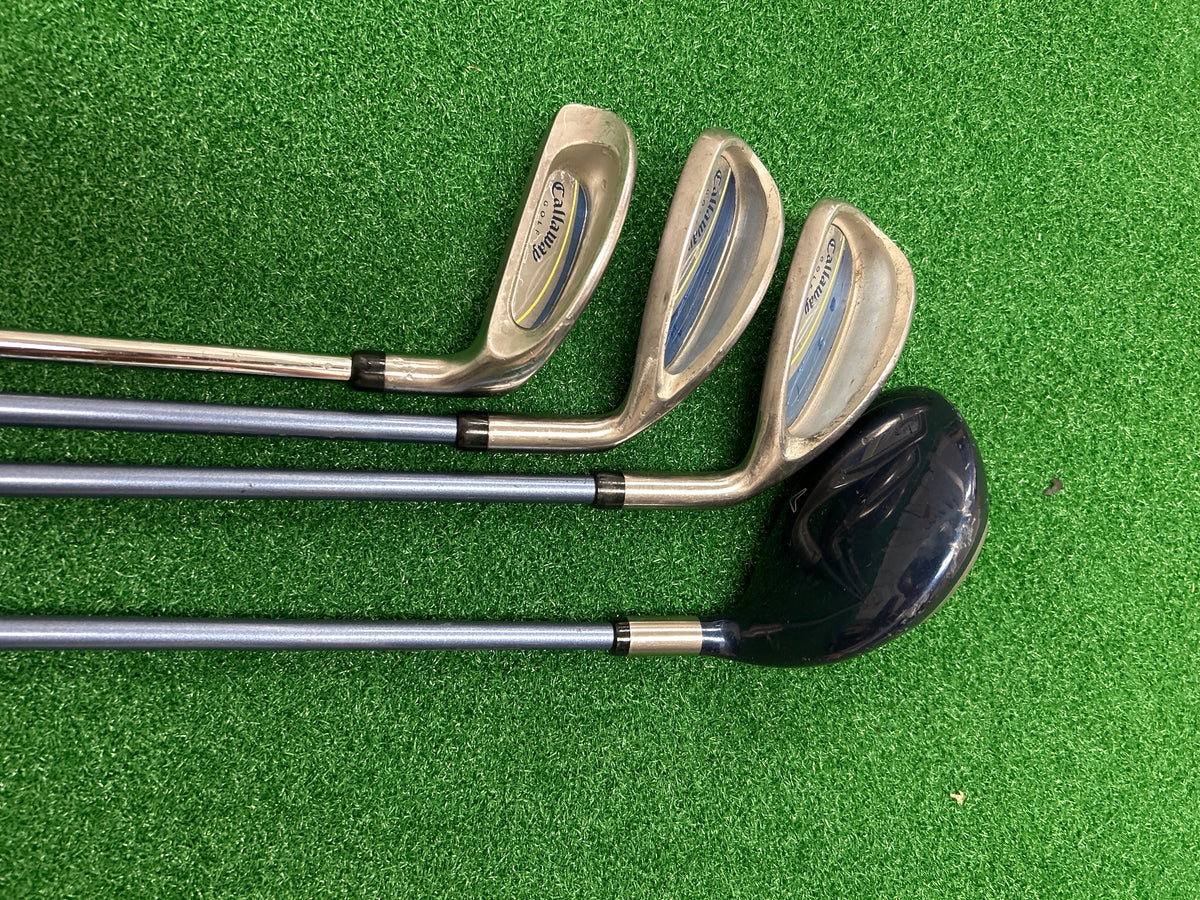 Callaway Gems Ladies Partial Set – 4 Clubs
* 7-Wood, 9-Iron, Sand Wedge & Chipping Wedge RH