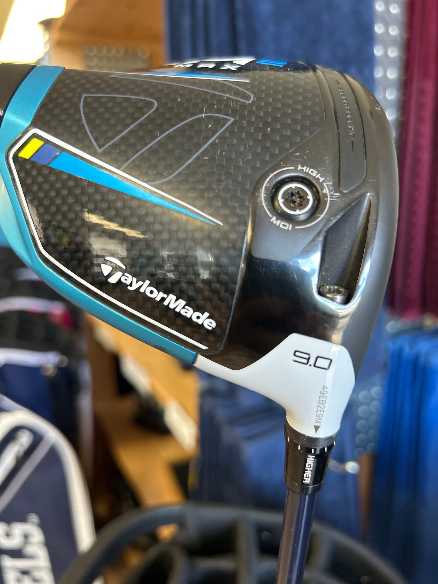 Taylormade SiM2 Max Driver 9.0 Loft Stiff Flex RH