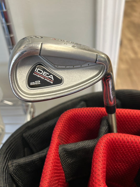 Adams IDEA a2 Hybrid Iron Set 5-PW SteelFiber i80 Shafts Golf Pride CP2 Midsize Grips RH