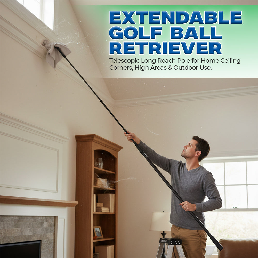 Stainless Steel Telescopic Design Golf Ball Retriever - Extends up to 16 Feet
