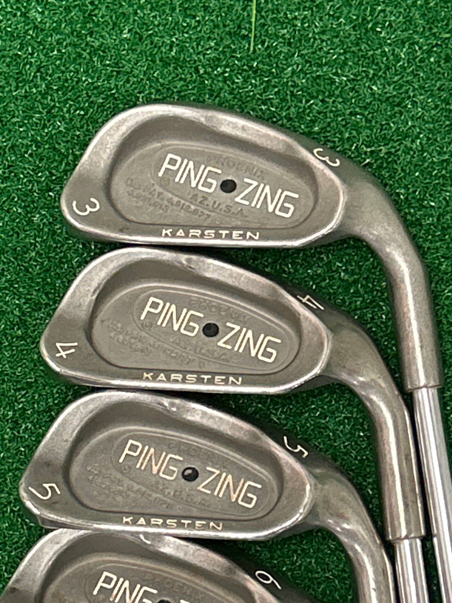 PING ZING iron set, 3–W(8 clubs) Black Dot RH