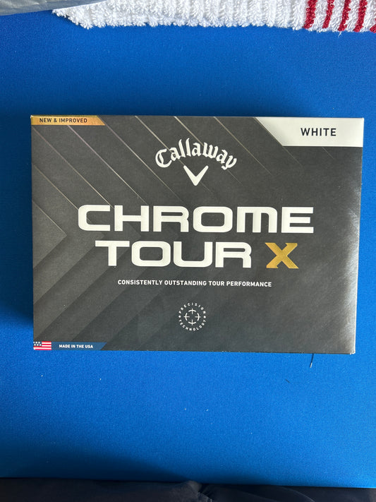 Chrome Tour X- Prior Generation - One Dozen White Balls