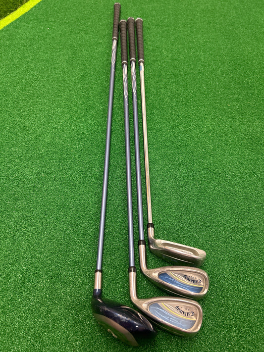 Callaway Gems Ladies Partial Set – 4 Clubs
* 7-Wood, 9-Iron, Sand Wedge & Chipping Wedge RH
