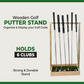 Wooden Golf Putter Stand, Golf Club Holder, Golf Club Brush, Golf Club Organizer, Indoor Display Rack, Stand for Storage, Floor Display Rack