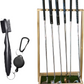 Wooden Golf Putter Stand, Golf Club Holder, Golf Club Brush, Golf Club Organizer, Indoor Display Rack, Stand for Storage, Floor Display Rack