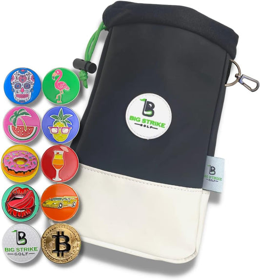 Golf Pouch -  Magnetic Ball Markers