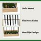 Wooden Golf Putter Stand, Golf Club Holder, Golf Club Organizer, Indoor Display Rack, Stand for Storage, Floor Display Rack
