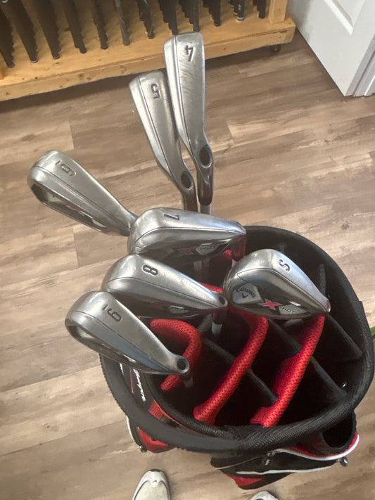 Callaway X-Hot Iron Set (4-9 + SW) Stiff Flex RH