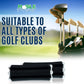 Golf Club Carrier – Holds Up to 6 Golf Clubs, Keeps Them Visible, Clean & Dry – Premium Quality Accessory with Durable Design (Black/White)