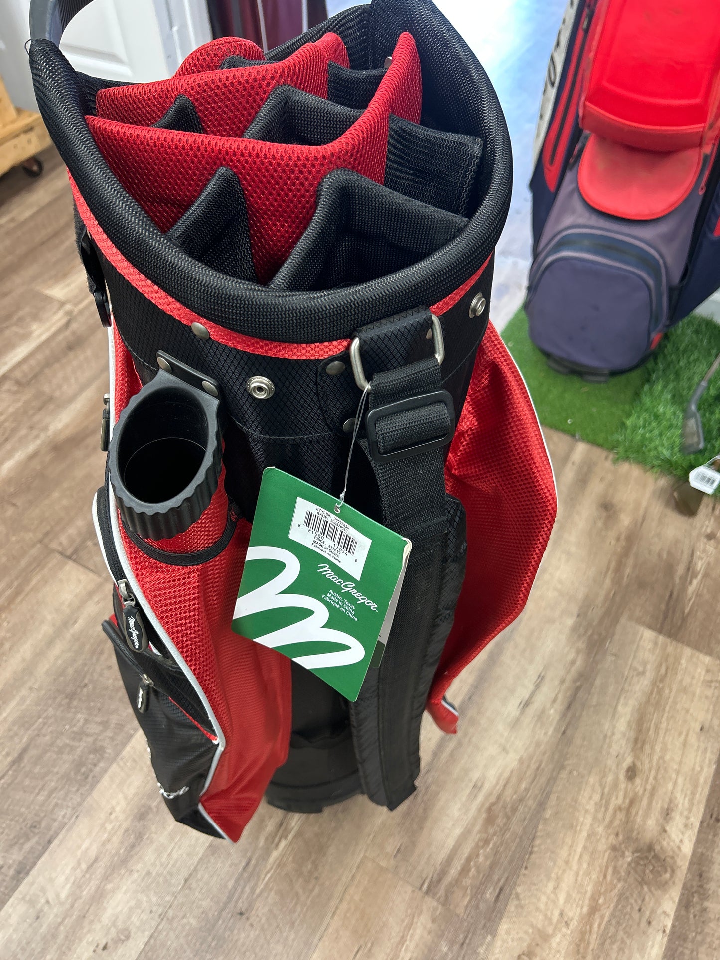 NEW McGregor TOURNEY Cart Bag Lightweight Red&Black