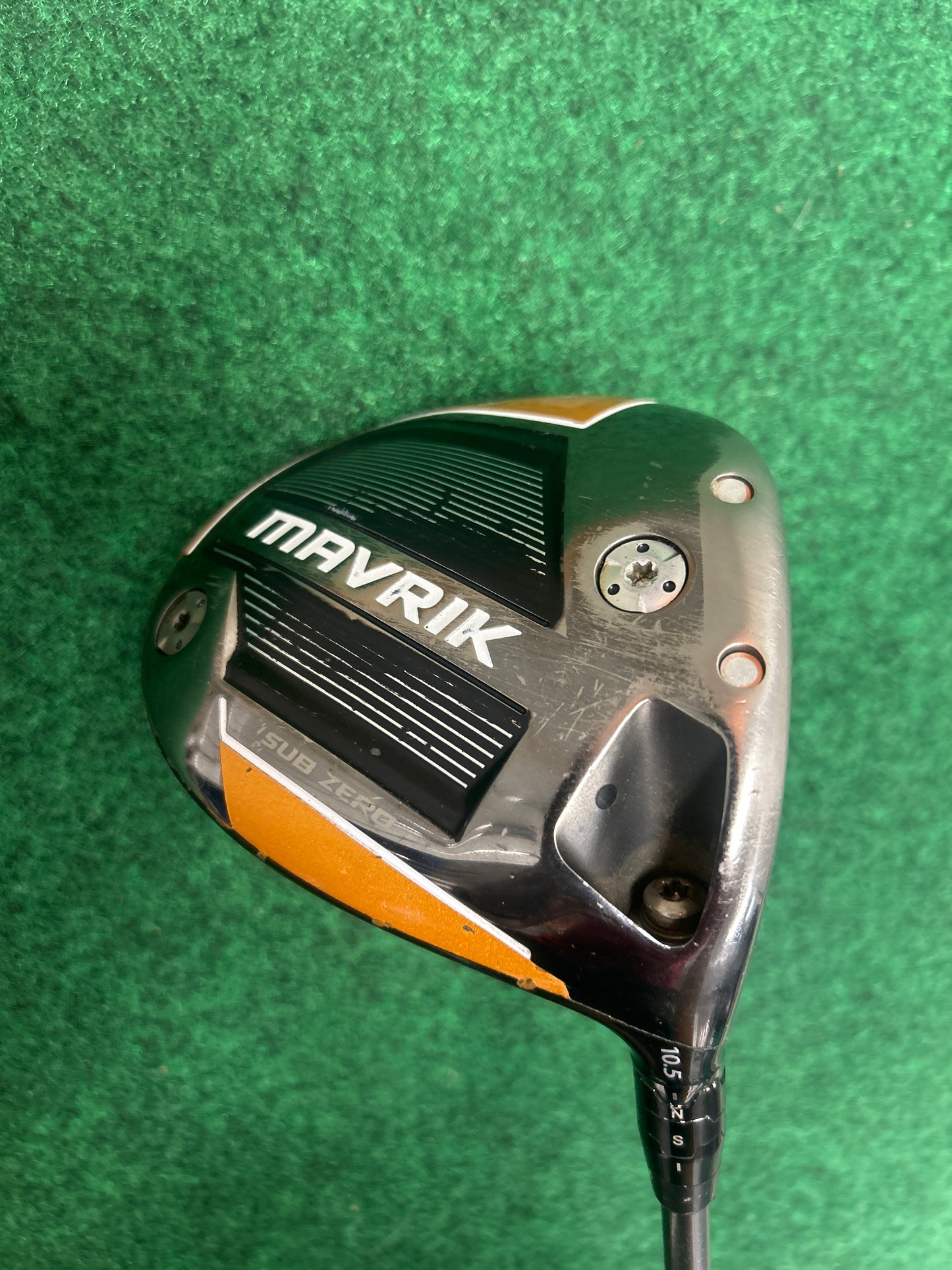 Used Callaway Mavrik Sub Zero Driver - 10.5 Degrees - Stiff Flex Aldila Rogue Max - Right-Handed