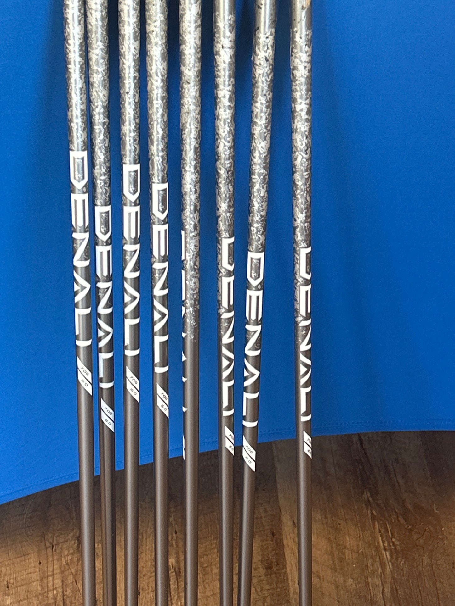 Set of 8 Project X Denali Frost Silver 70g 6.0 Stiff Flex Shafts