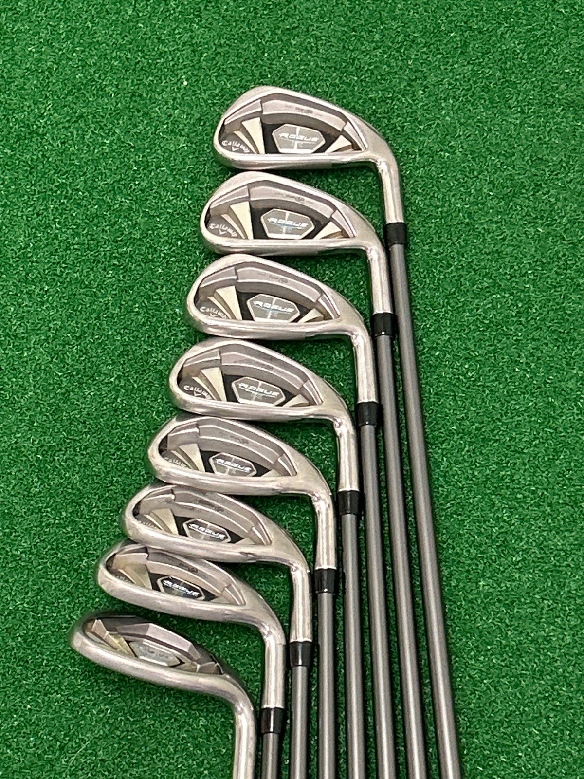 Callaway Rogue X Iron Set 6–9, PW, AW, GW, LW (8 clubs) Reg. Flex RH