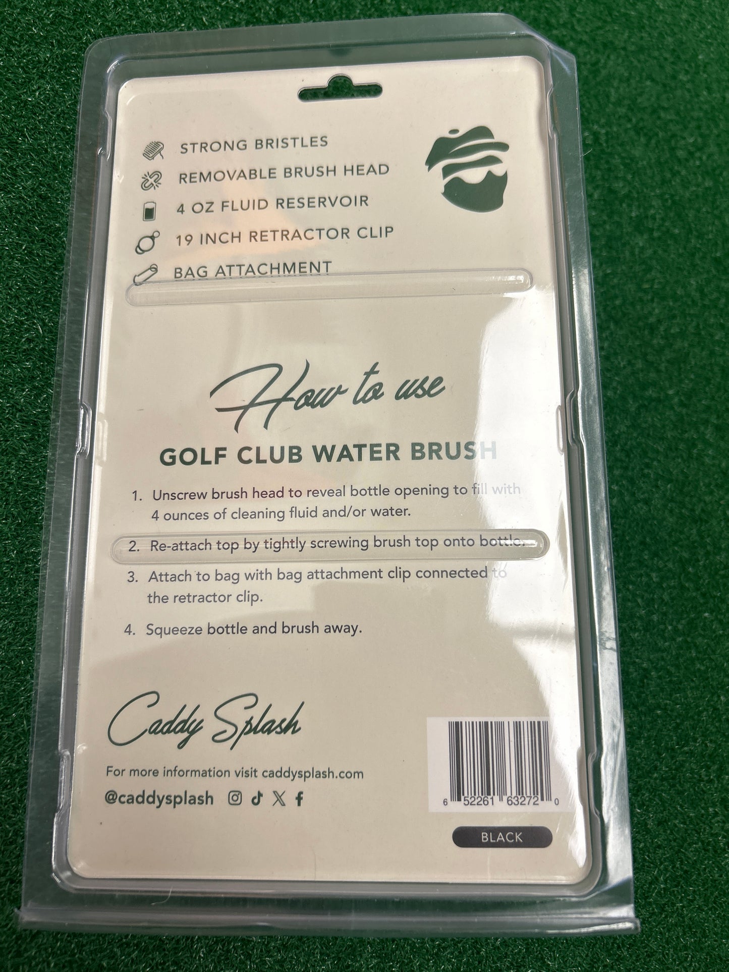 Caddy splash golf club water brush