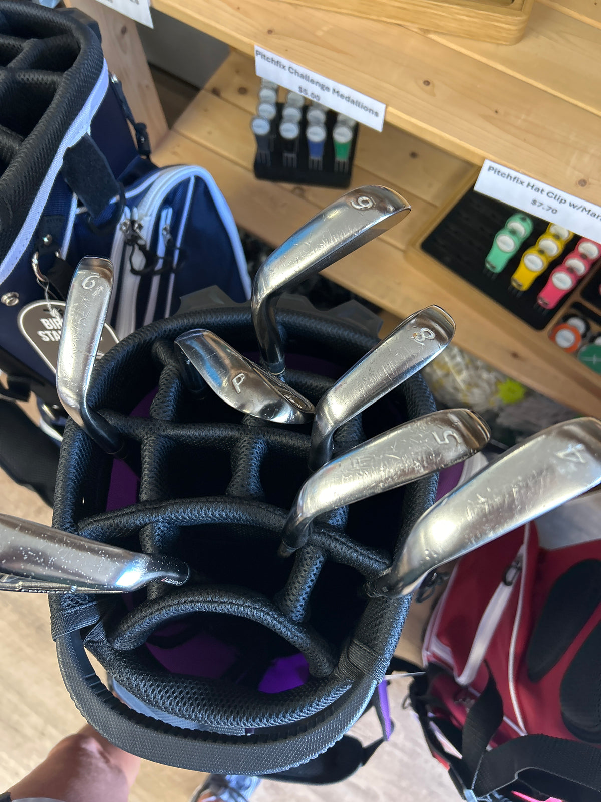 Adams Idea Black CB2 Forged Iron Set 4-PW — 7 clubs Stiff Flex RH