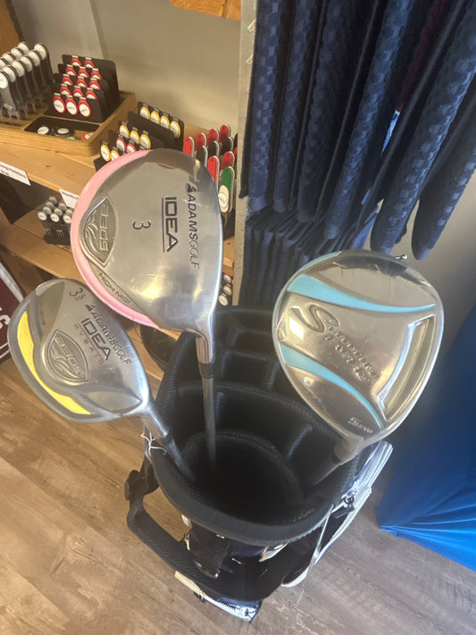 Adams Idea Ladies Set of 3 & 5-Wood and 3- Hybrid RH