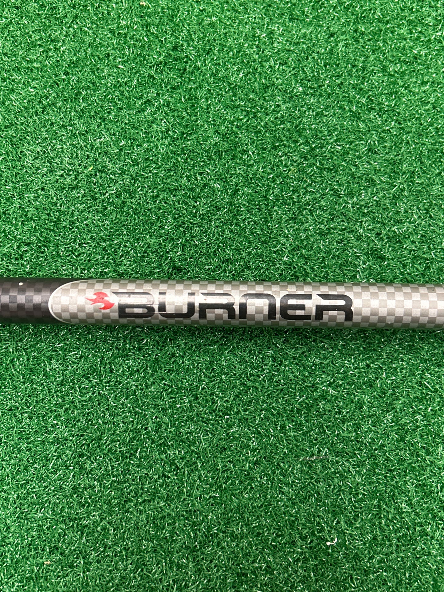 TaylorMade Tour Burner Driver (2008). The shaft photo confirms the Fujikura RE*AX SuperFast 60, Stiff flex
