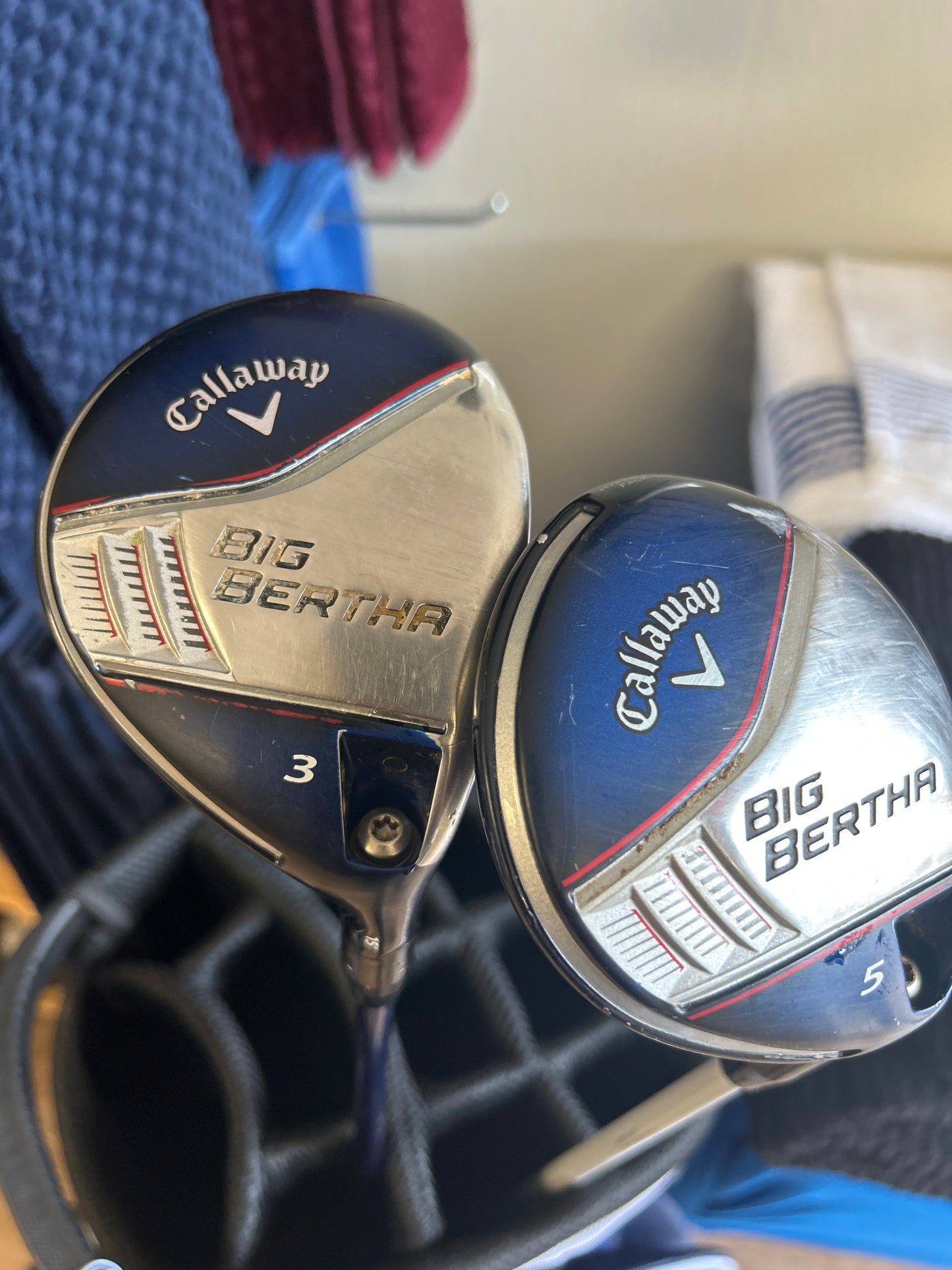 Callaway Big Bertha 3 & 5 Woods 2014 Model Sold as a pair RH