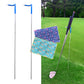 2 Pack V-Shaped Golf Club Stand With Golf Towels Set of 2 Keeps Your Clubs Clean, Dry & Visible, V-Stick Club Stand Made of Highly Durable Stainless Steel - Easy to Carry Golf Club Holder