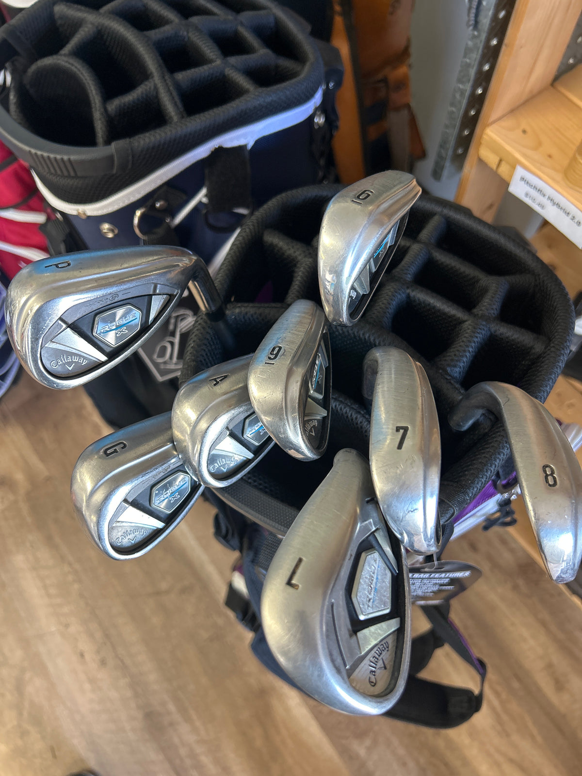 Callaway Rogue X Iron Set 6–9, PW, AW, GW, LW (8 clubs) Reg. Flex RH
