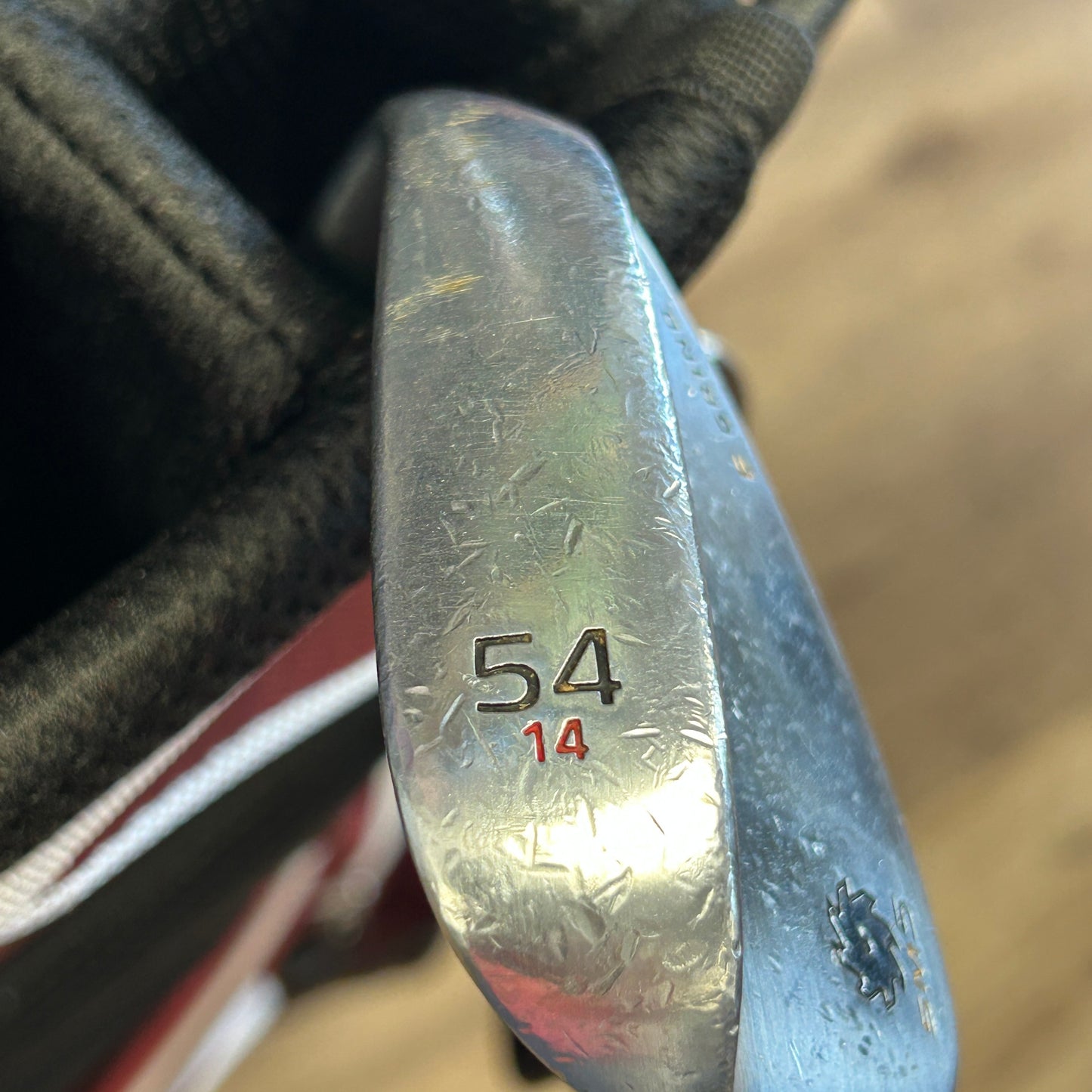 Titleist Vokey SM5 Spin Milled wedge with an F Grind 54 Degree RH