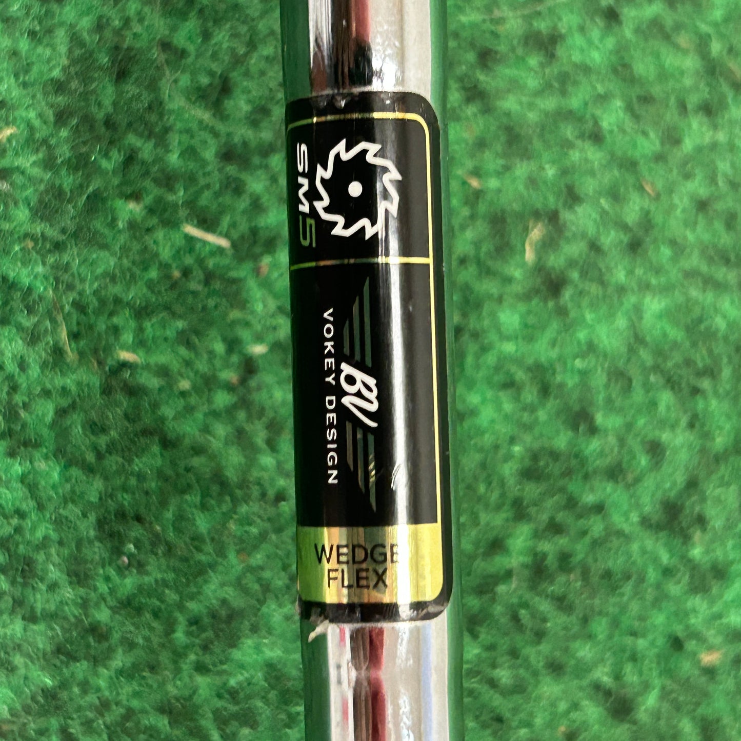 Titleist Vokey SM5 Spin Milled wedge with an F Grind 54 Degree RH