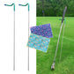 2 Pack V-Shaped Golf Club Stand With Golf Towels Set of 2 Keeps Your Clubs Clean, Dry & Visible, V-Stick Club Stand Made of Highly Durable Stainless Steel - Easy to Carry Golf Club Holder