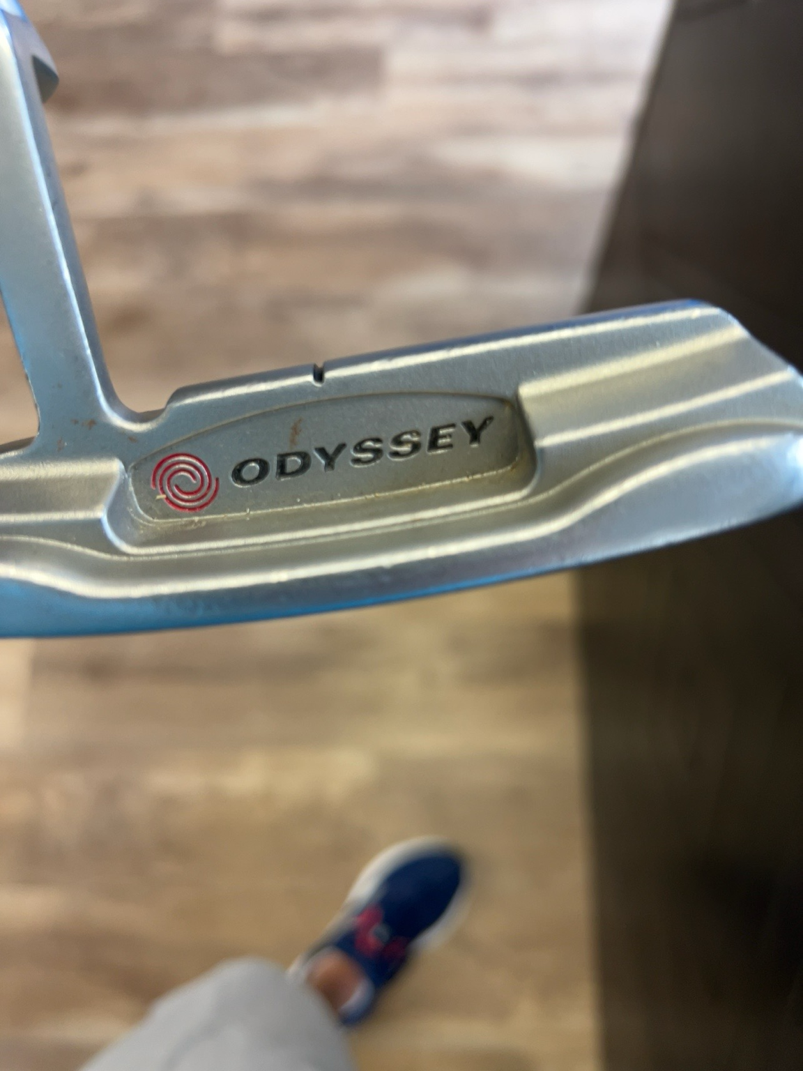 White Hot Pro #1 blade putter with the original White Hot insert and a SuperStroke grip.