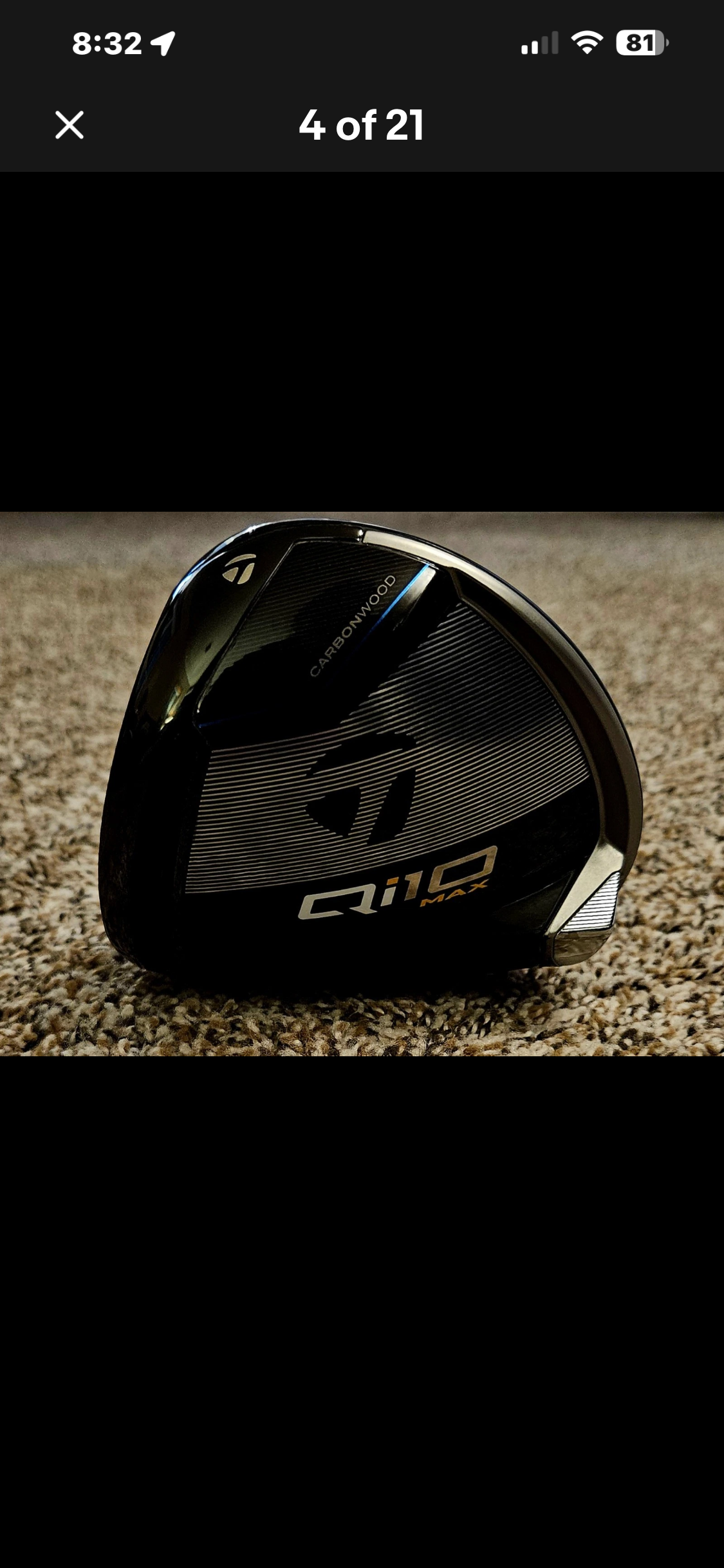 TaylorMade Qi10 Max 9° driver Stiff Flex LH