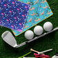 2 Pack V-Shaped Golf Club Stand With Golf Towels Set of 2 Keeps Your Clubs Clean, Dry & Visible, V-Stick Club Stand Made of Highly Durable Stainless Steel - Easy to Carry Golf Club Holder