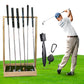 Wooden Golf Putter Stand, Golf Club Holder, Golf Club Brush, Golf Club Organizer, Indoor Display Rack, Stand for Storage, Floor Display Rack