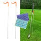 2 Pack V-Shaped Golf Club Stand With Golf Towels Set of 2 Keeps Your Clubs Clean, Dry & Visible, V-Stick Club Stand Made of Highly Durable Stainless Steel - Easy to Carry Golf Club Holder